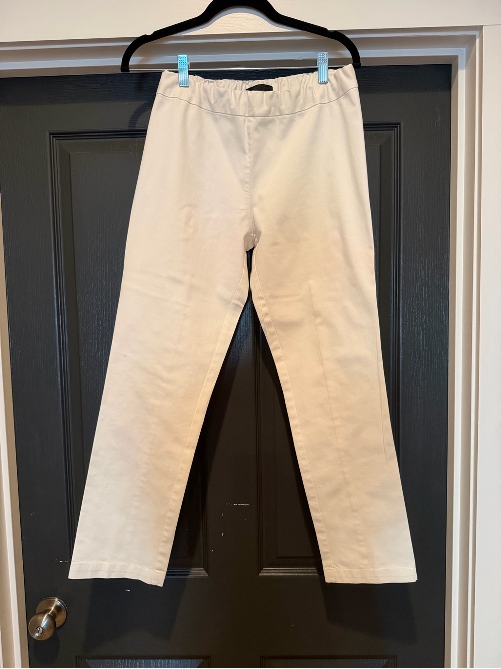The Row Cream Straight-Leg Chinos